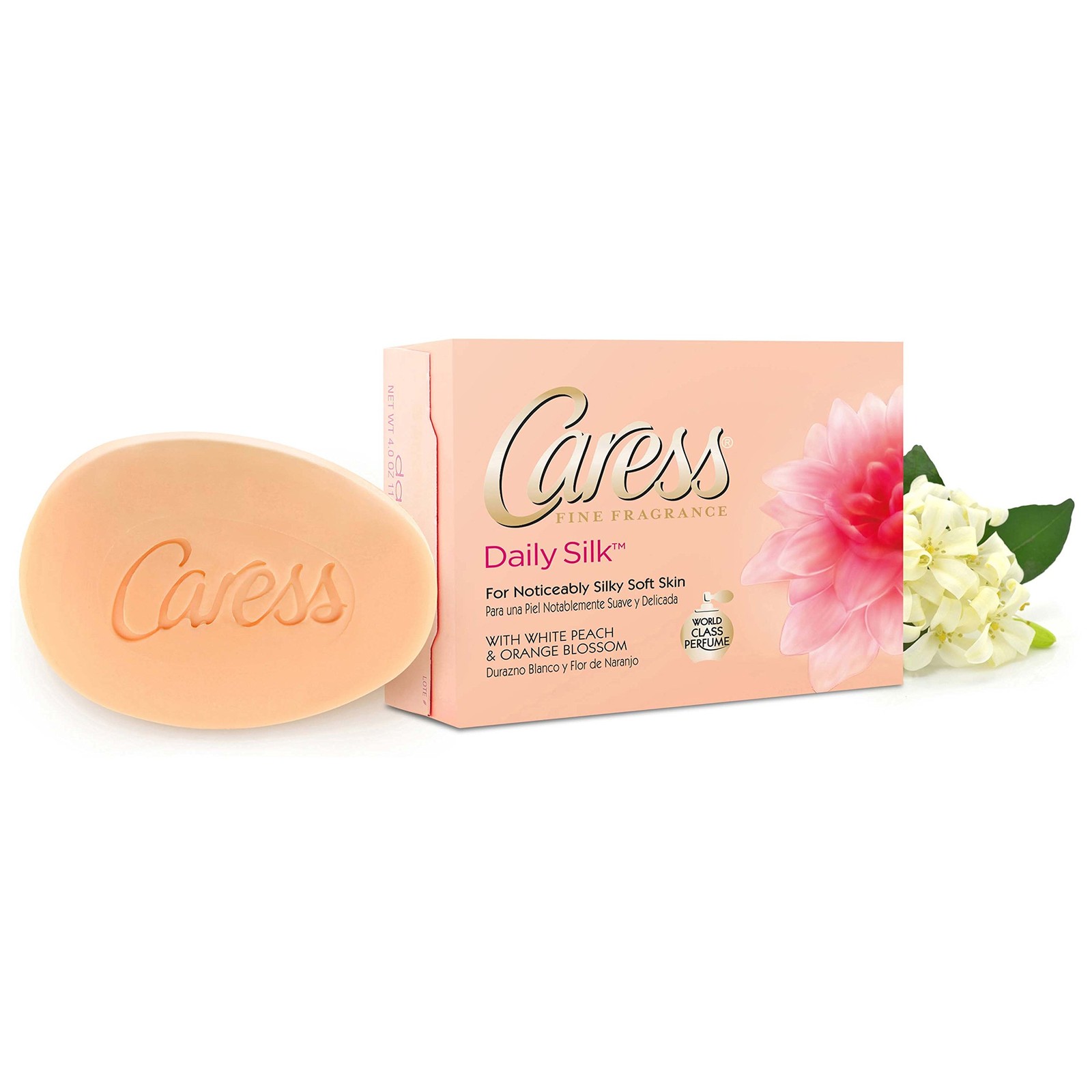 Caress Beauty Bar Soap For Women, Daily Silk With 8 Ounce (Pack of 2), ORANGE