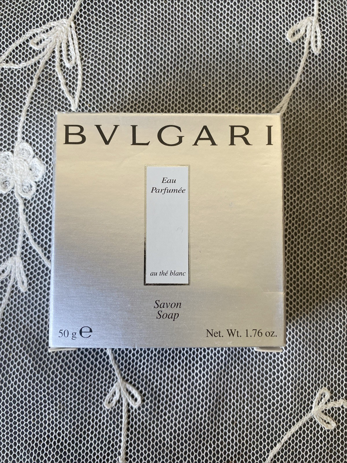 Bvlgari Eau Parfumee au the Vert Blanc Soap Savon 1.76 oz NOS Still Has Scent