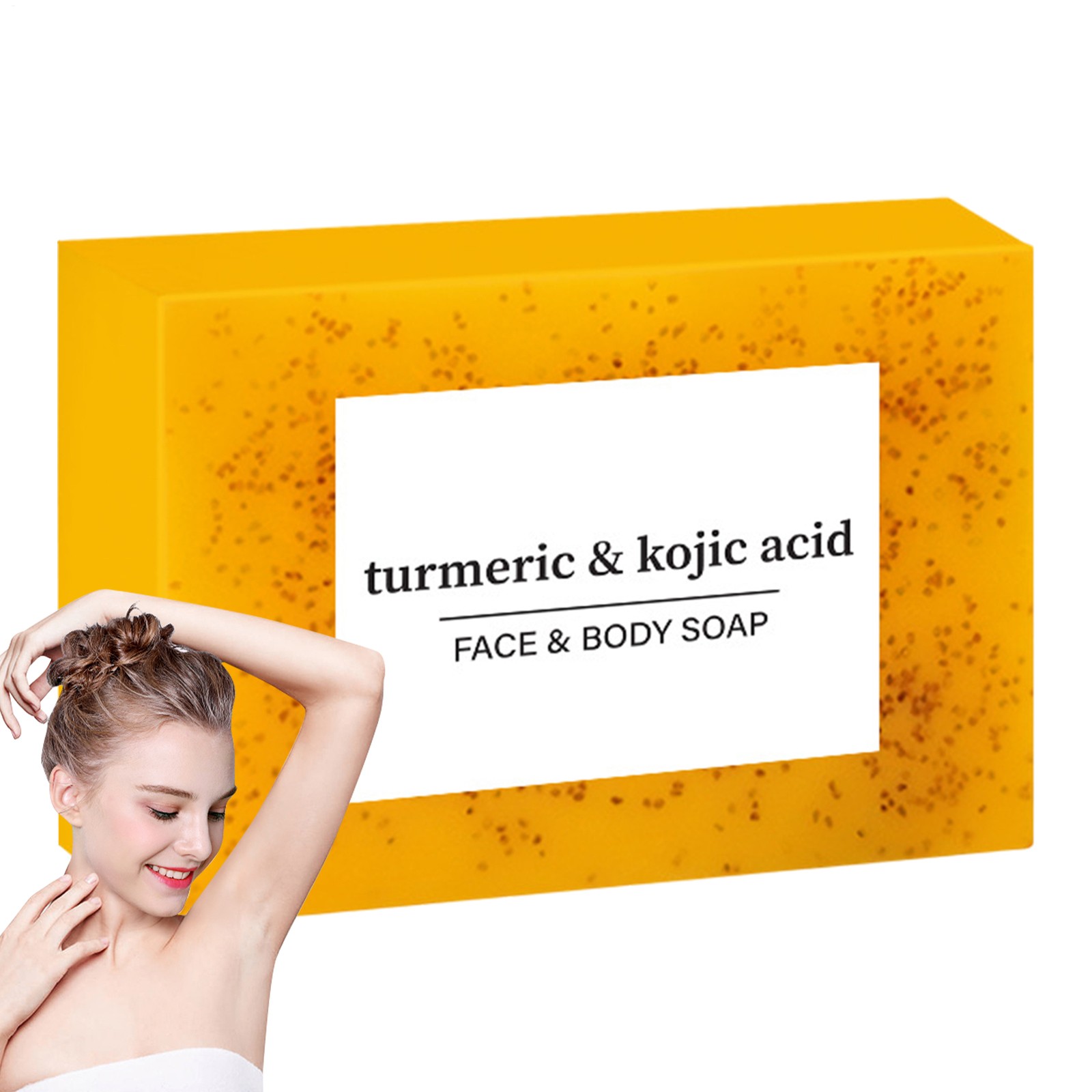 2PCS Tumeric Soap Skin Whitening Dark Spots lightening Acne Brightening Turmeric