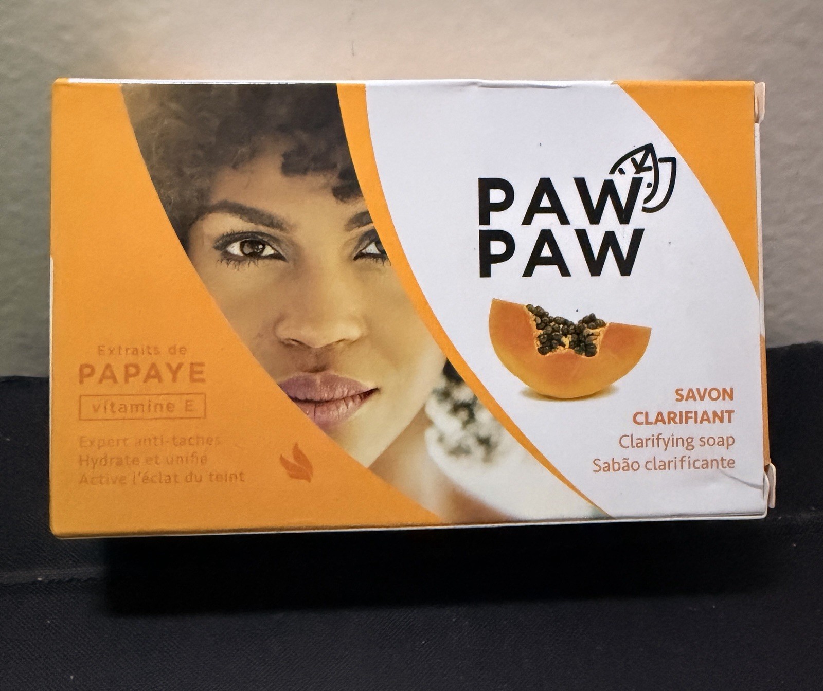 Paw Paw Clarifying Soap Bar Papaya Vitamin E Scent Rectangular Body Face Hands