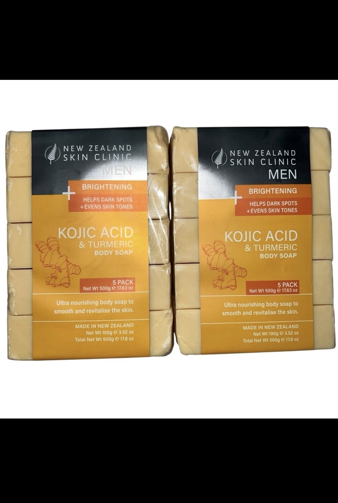 New Zealand Skin Clinic Brightening Body Soap 5 Pack Turmeric Scent