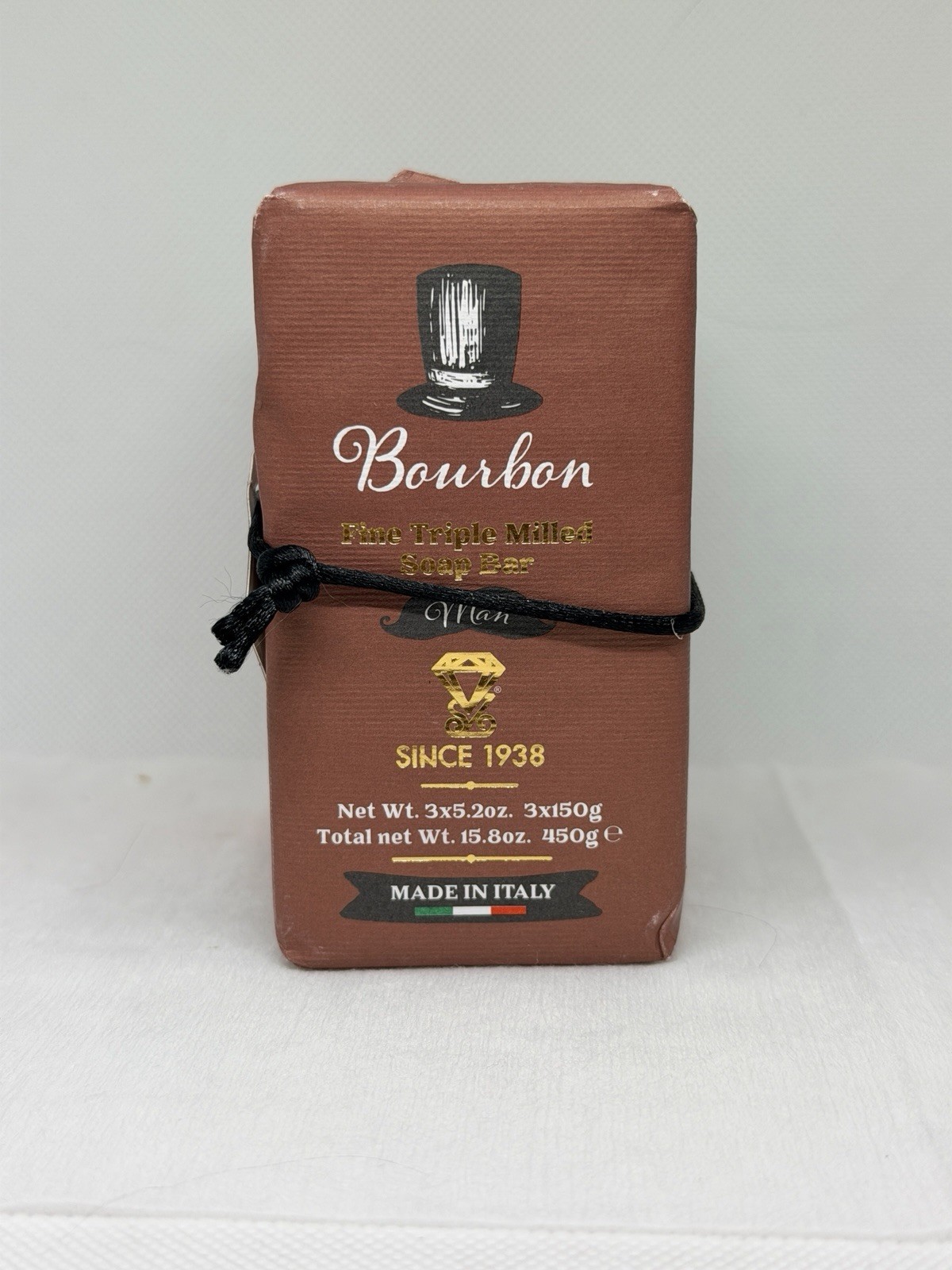 Saponificio Varesino “Bourbon” Triple Milled Soap Bar Set Of 3, 5.2oz Bars