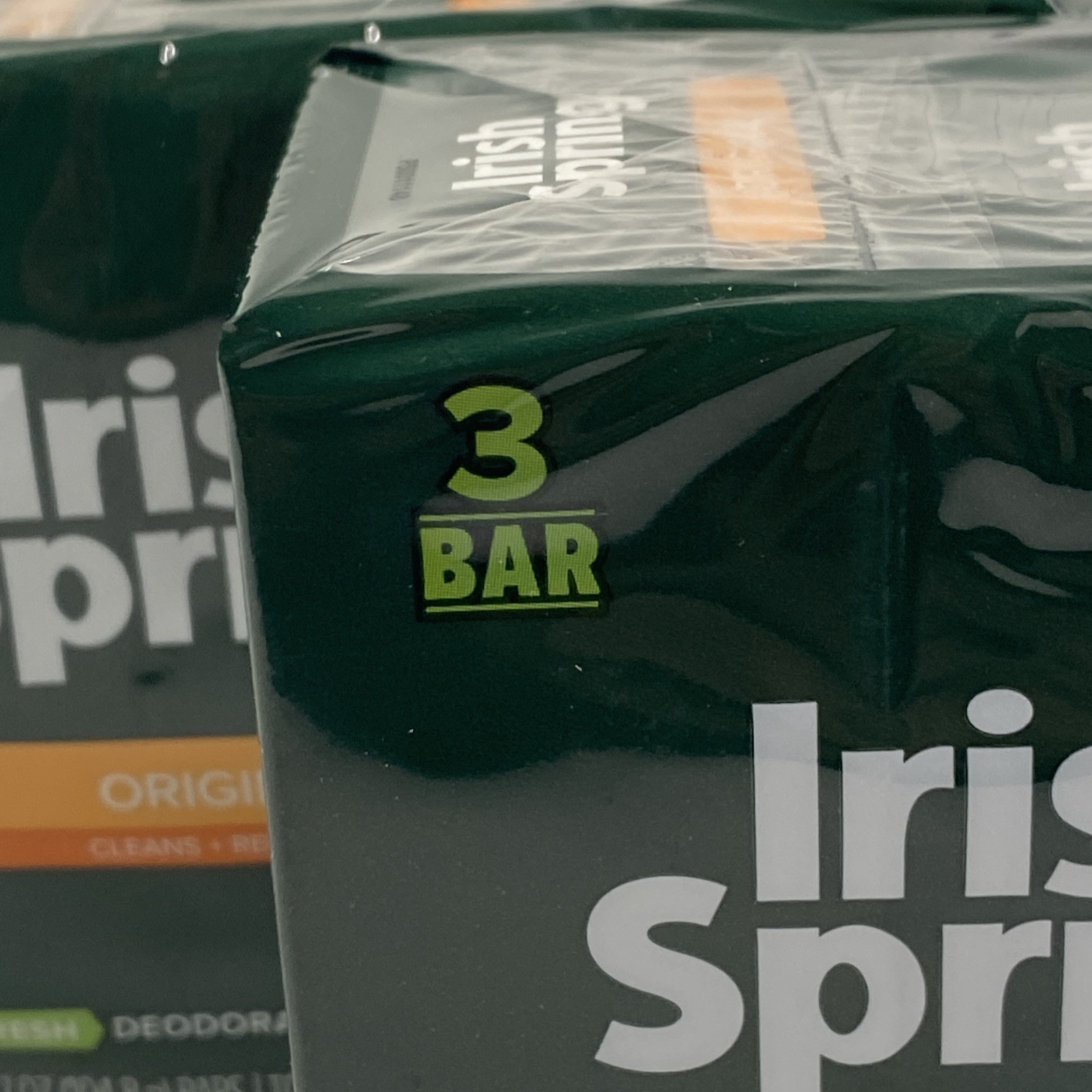 LOT x15 IRISH SPRING Original Bar Soap NO FLAXSEED LINSEED OIL Free Discontinued