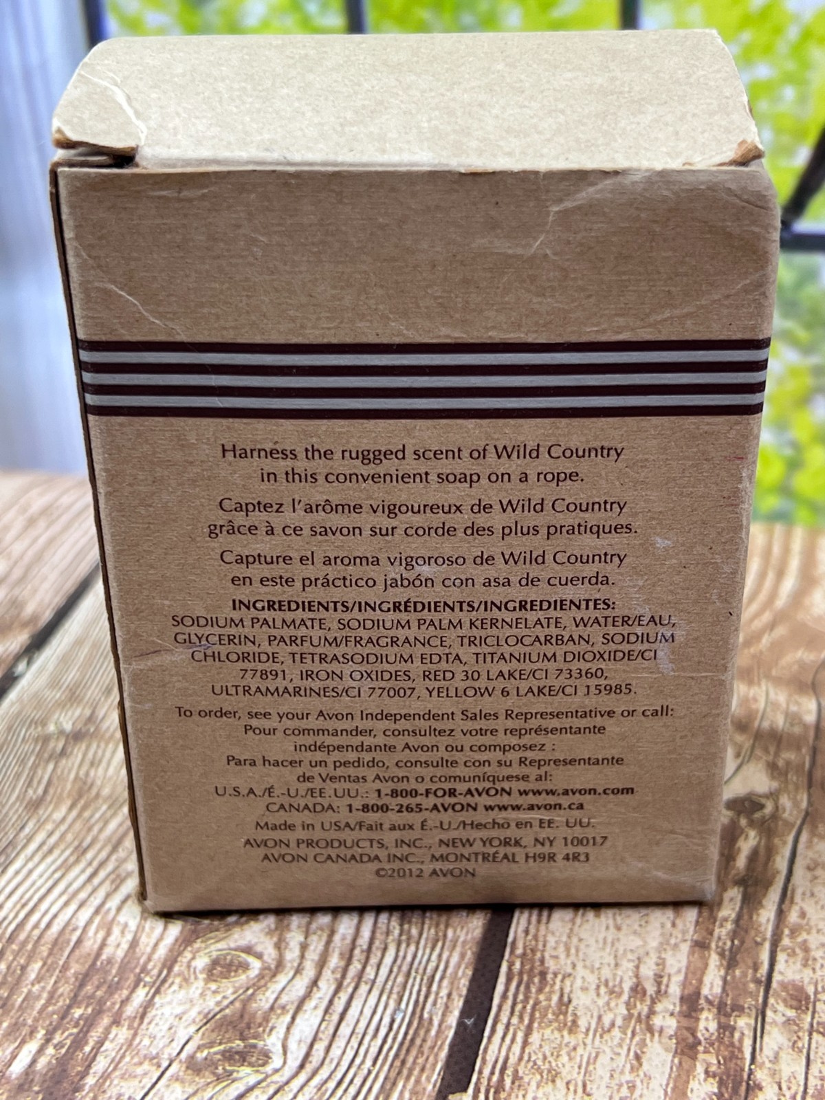 Avon Wild Country 5 oz SOAP ON A ROPE New Opened Box