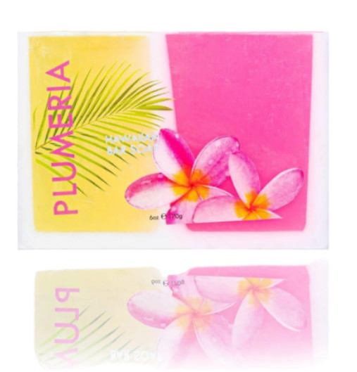 Maui Soap Co – Plumeria Bar Soap with Kukui & Coconut Oil 6oz (2 bar)