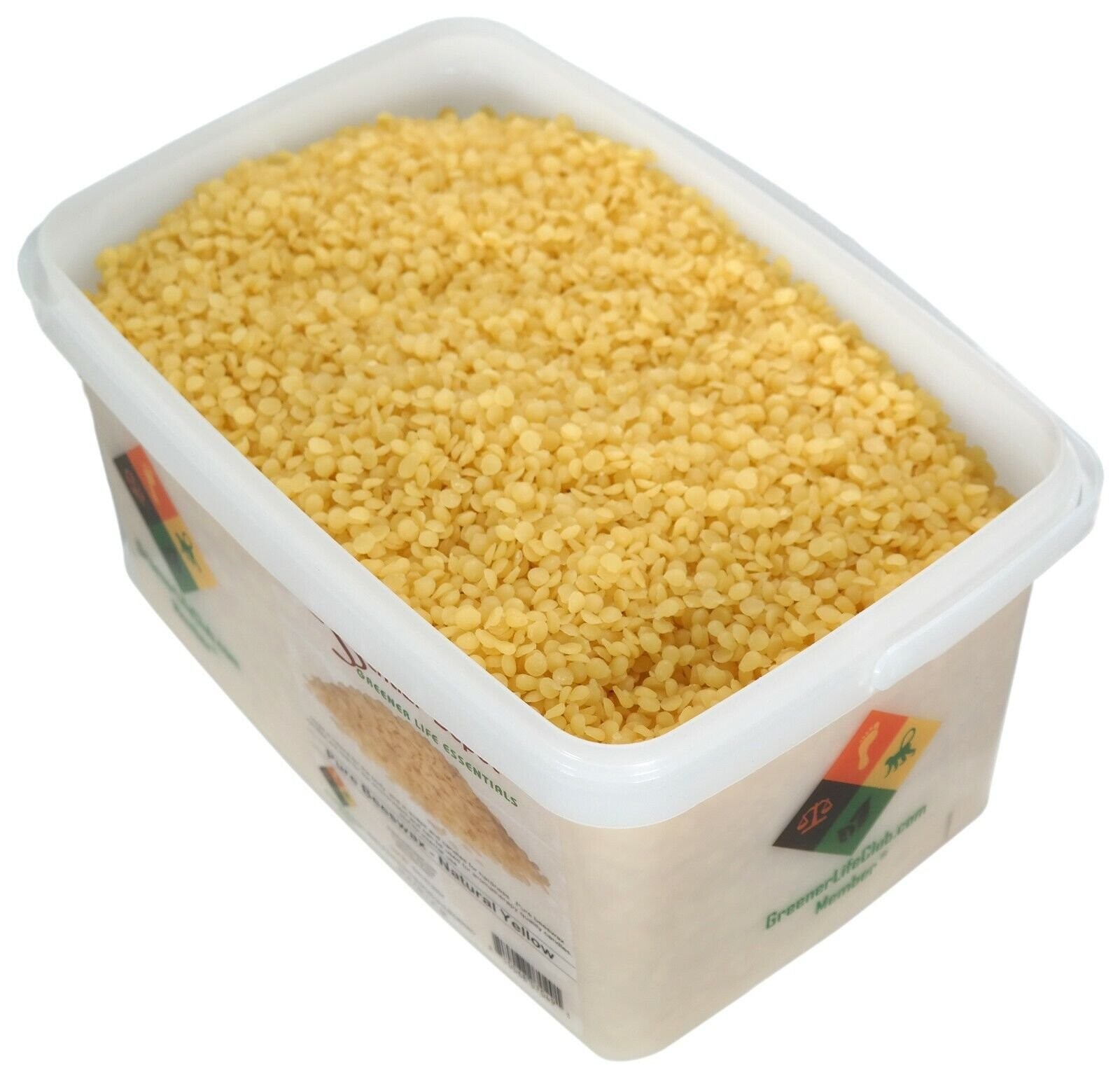 Bees Wax Pastilles Pearls – Yellow – 4 lbs – Greener Life Club Box
