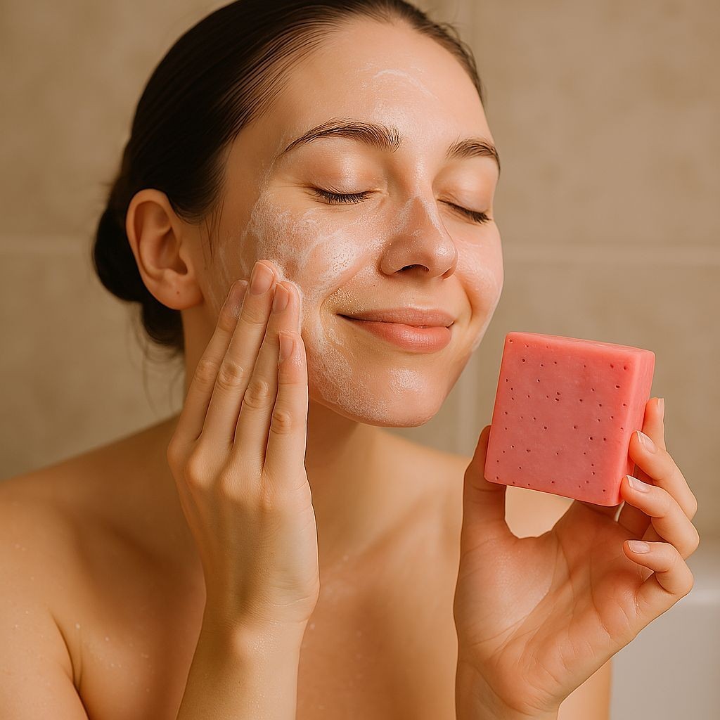 Collagen Soap 110g Face Body Acne Soap Cleansing Bar for Dark Spots Remover
