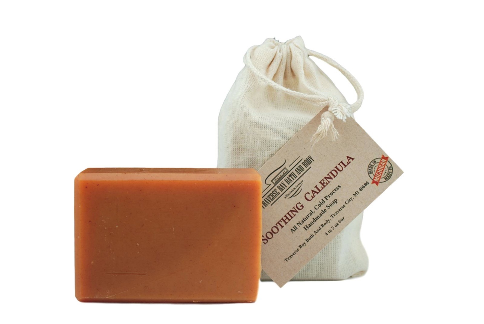 Soothing Calendula, all natural handmade soap, Cold process , Large 5-6 oz size