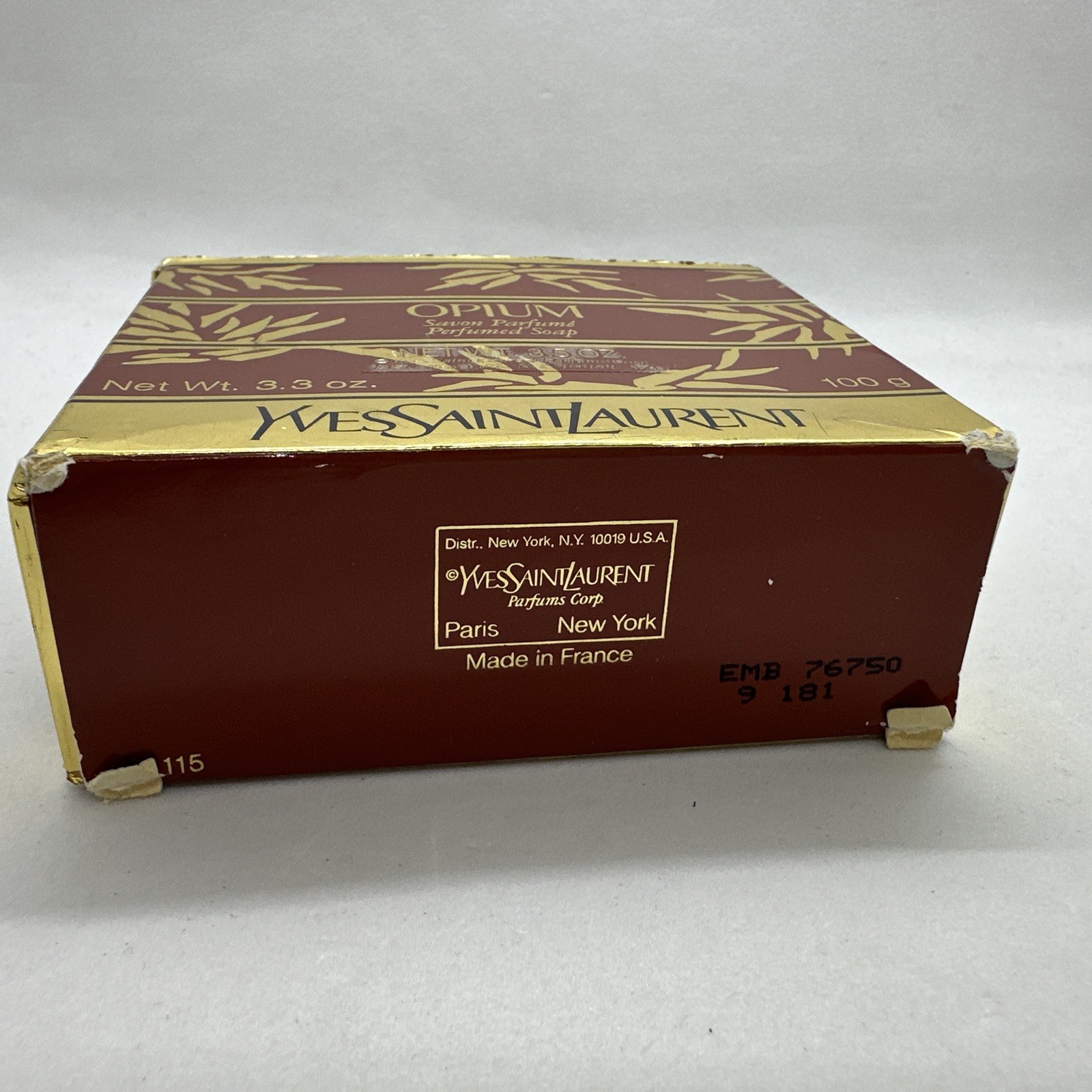Vintage OPIUM Savon by YSL Yves Saint Laurent Perfumed Soap 3.3oz/100g
