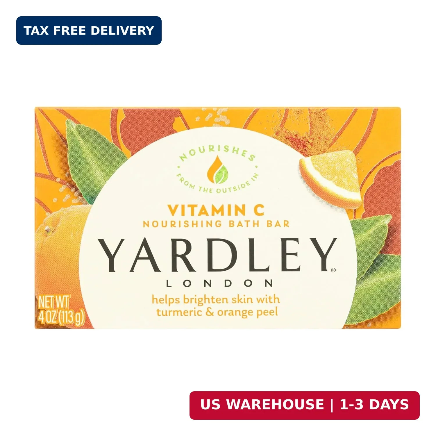Yardley, London Vitamin C Bath Bar, 4 Ounce