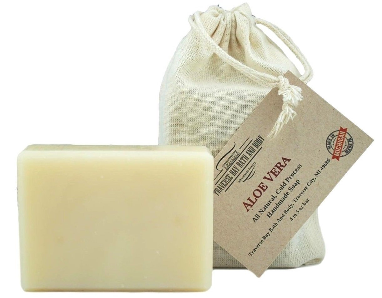 Aloe Vera, all natural handmade soap, Cold process, Large 5.5-6 oz