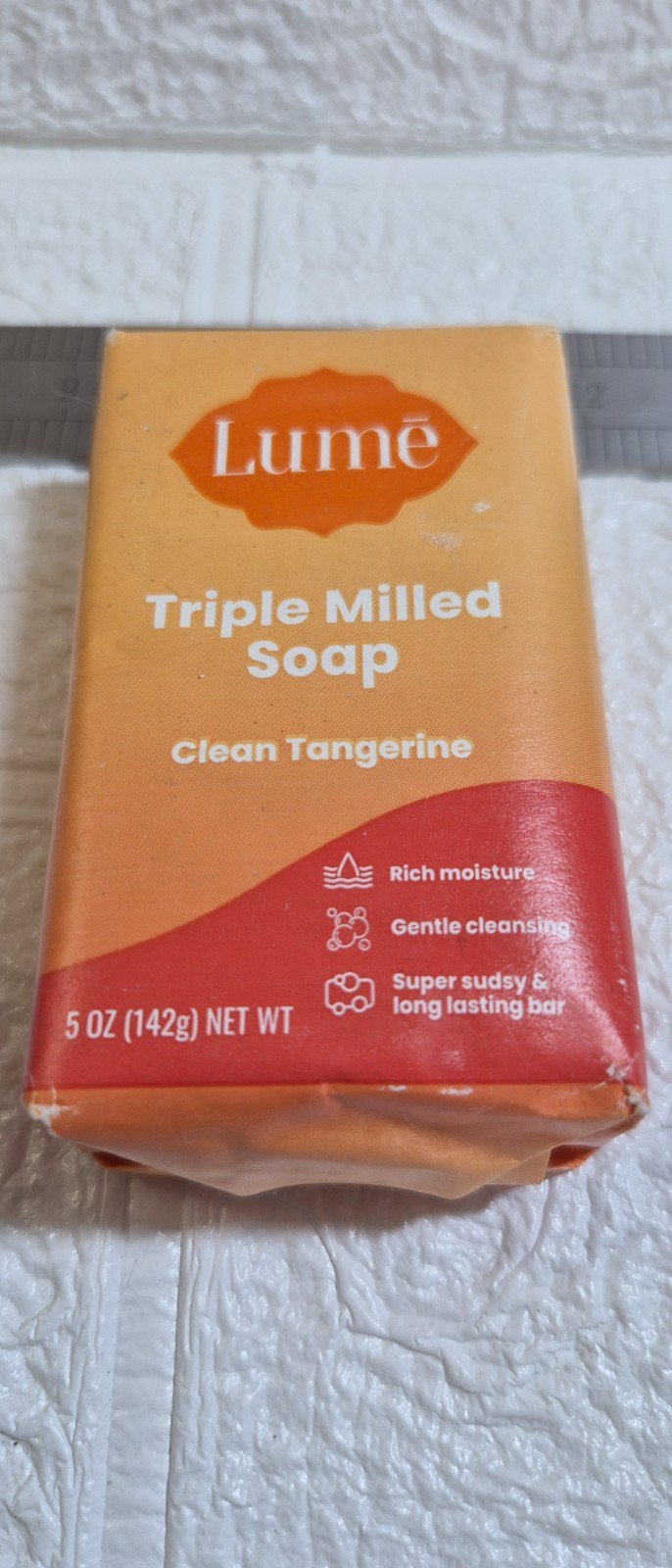Lume Triple Milled Soap Rich Moisture & Gentle Cleansing 5oz (Clean Tangerine)