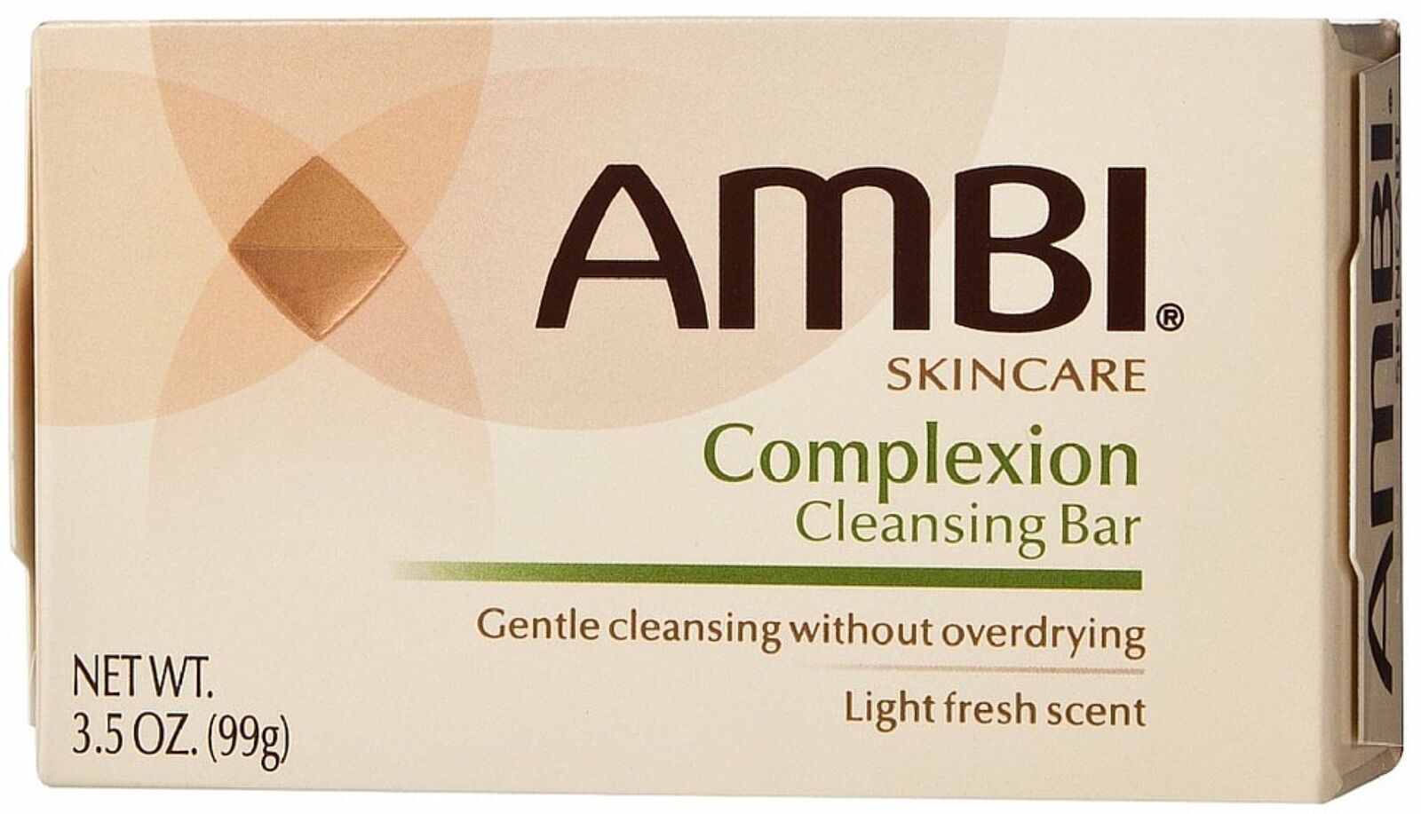 AMBI Complexion Gentle Cleansing Bar Light Fresh Scent For All Skin Types 3.5 Oz