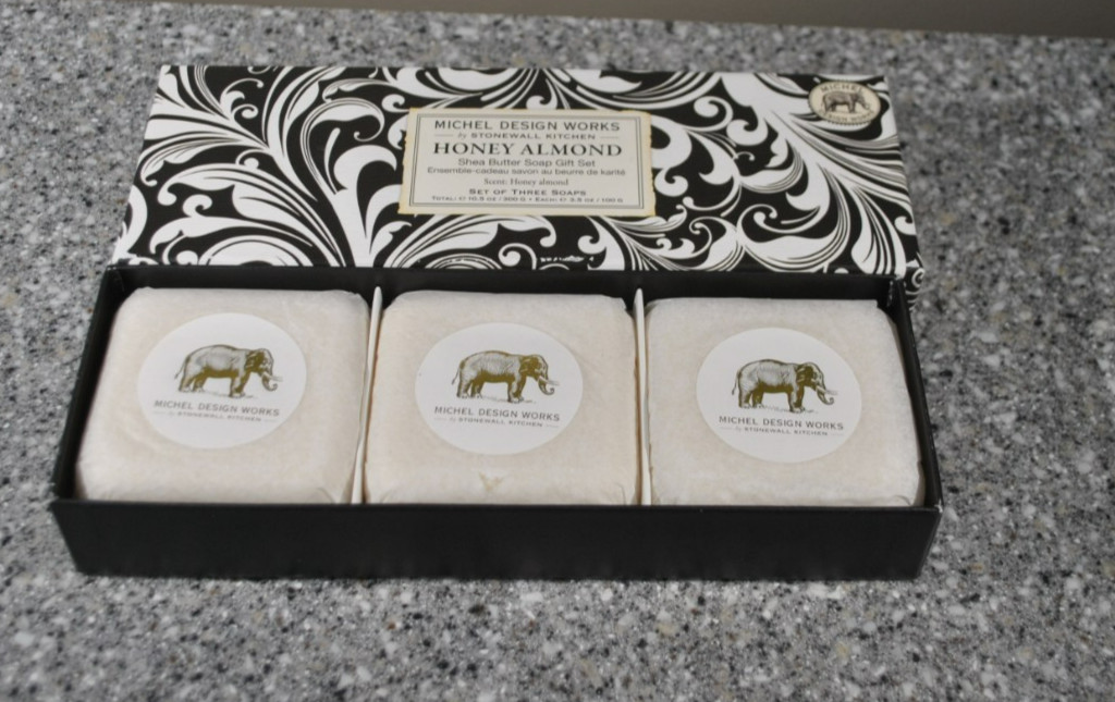Michel Design Works Honey Almond Shea Butter Soap Gift Set, 3 x 3.5 oz Bars