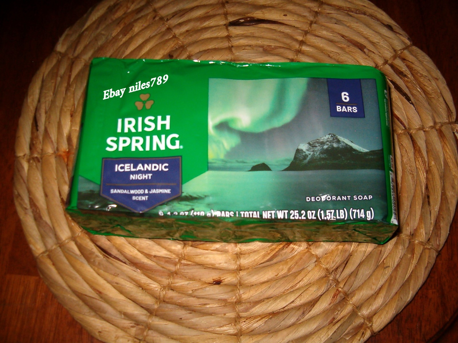 😉Irish Spring Bar Soap Icelandic Night 4.2oz 6 Bars HTF Item😍