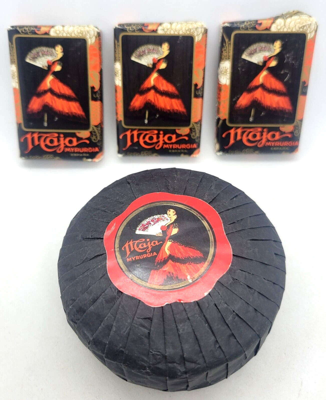 Maja Myrurgia Espana Soap Bars Spain Barcelona 4 Pieces NEW – VINTAGE
