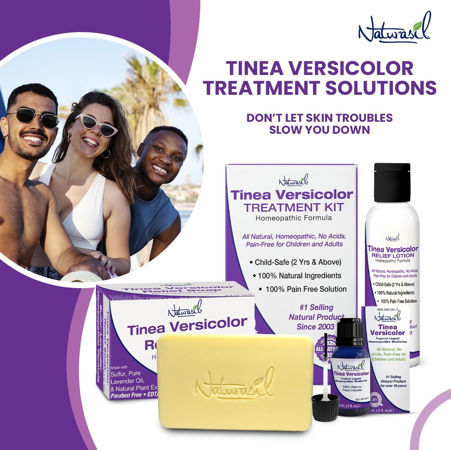 Natural Tinea Versicolor Relief Soap – Anti-Itch Sulfur Bar for Ringworm, Jock I