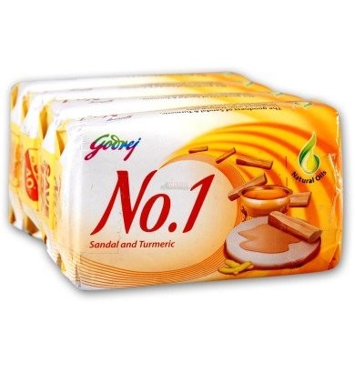Godrej No. 1 Sandal & Turmeric 4×100 gms (set of 4 soaps)