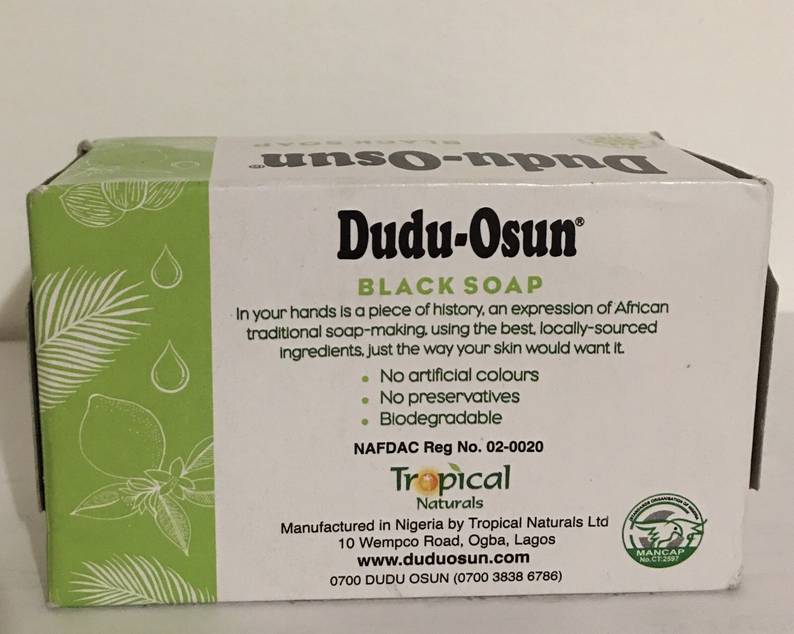 Dudu Osun African Black Soap- Fresh and clean Fragrance Pure & Natural Sealed