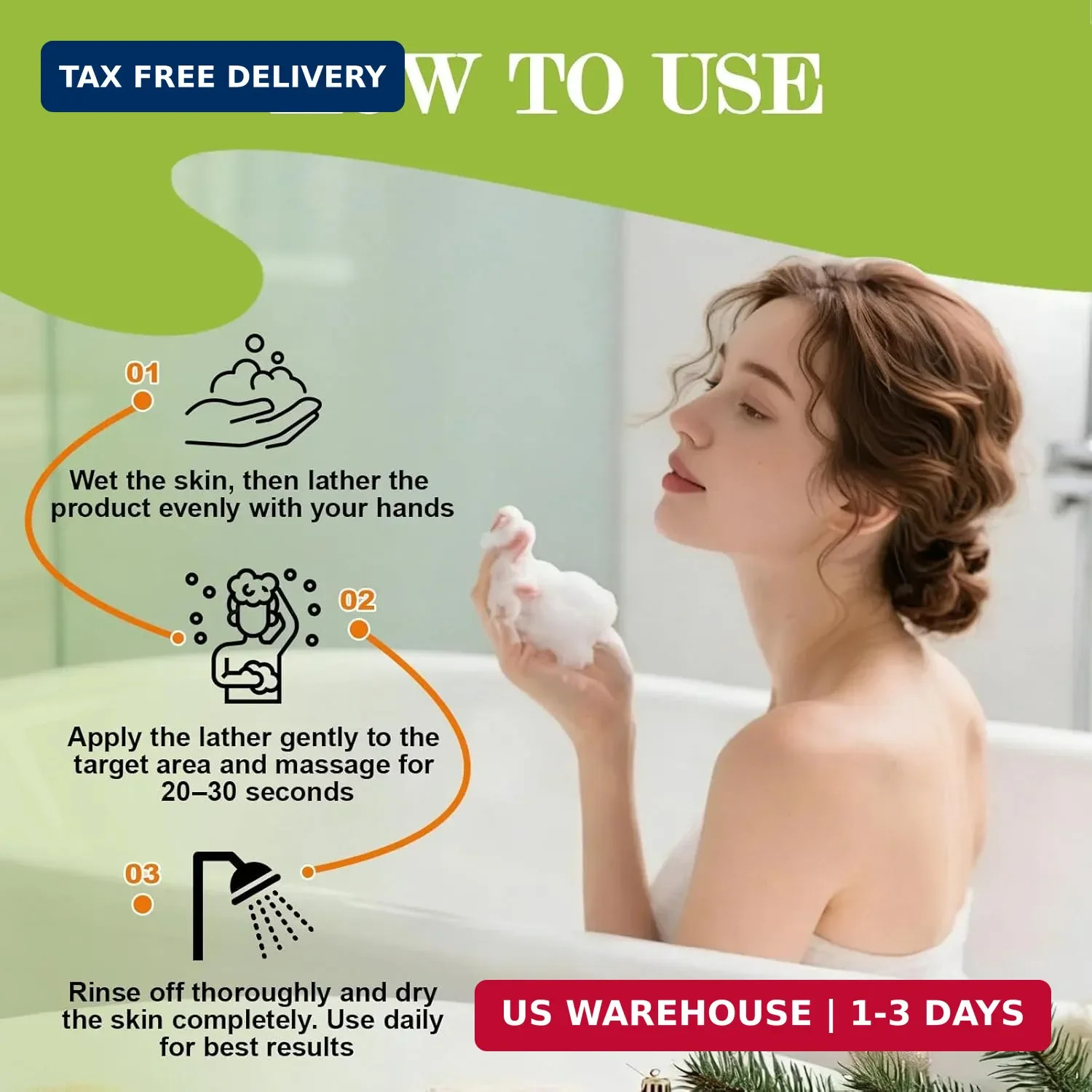 Antifungal Soap-Antibacterial Soap Bar with Tea Tree Oil- Body & Face Wash for A