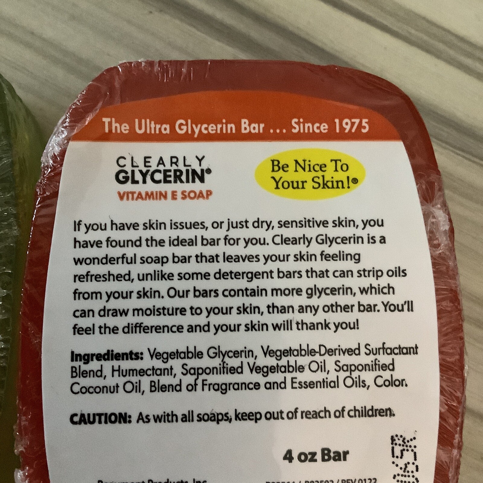 Clearly Glycerin (Pack Of 4) Vitamin E , Aloe Vera Soap, Soap 4 Oz Each :