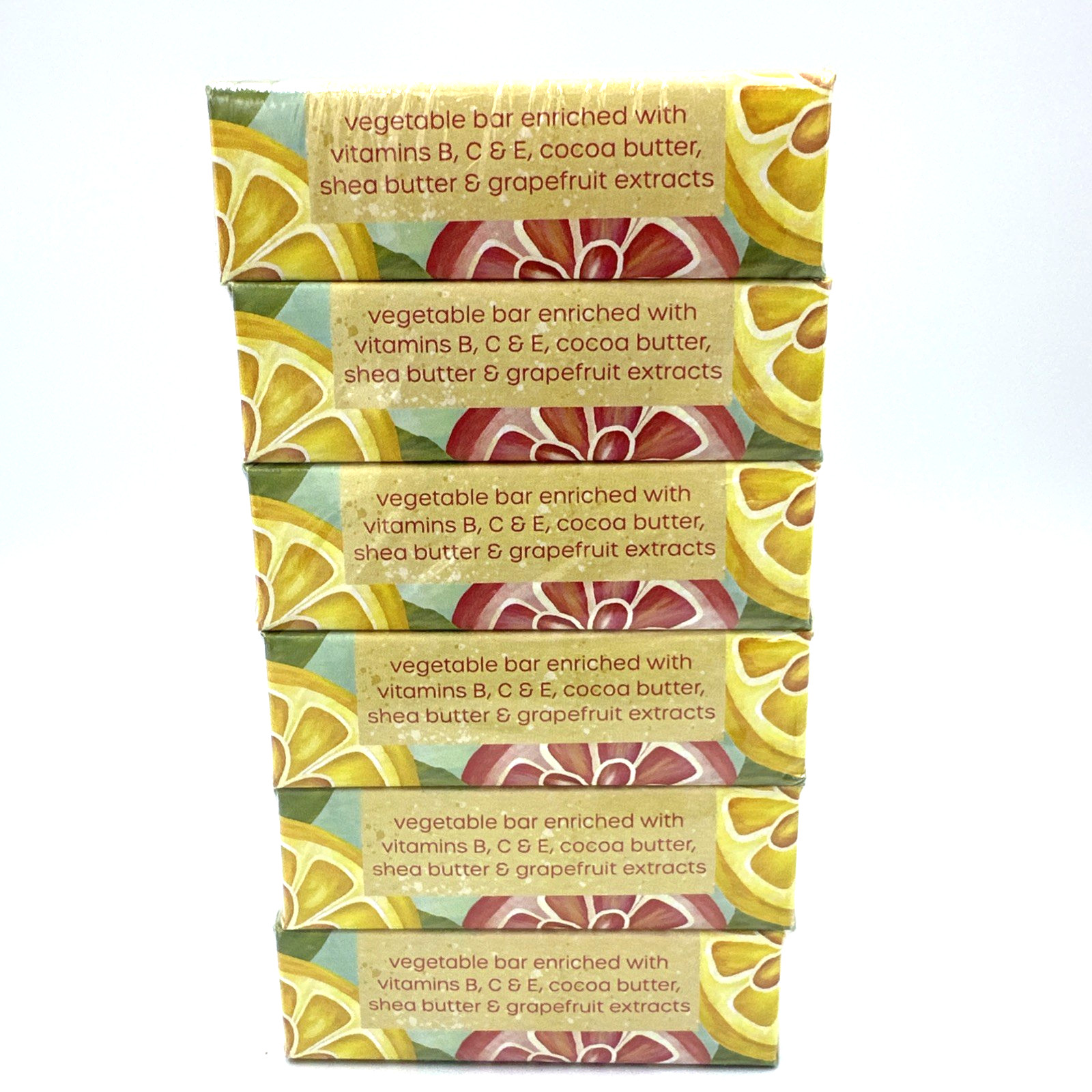 Greenwich Bay Grapefruit Shampoo & Body Bar Lot Of 6 (4.2oz Each) 3.5 x 2 x 1 In