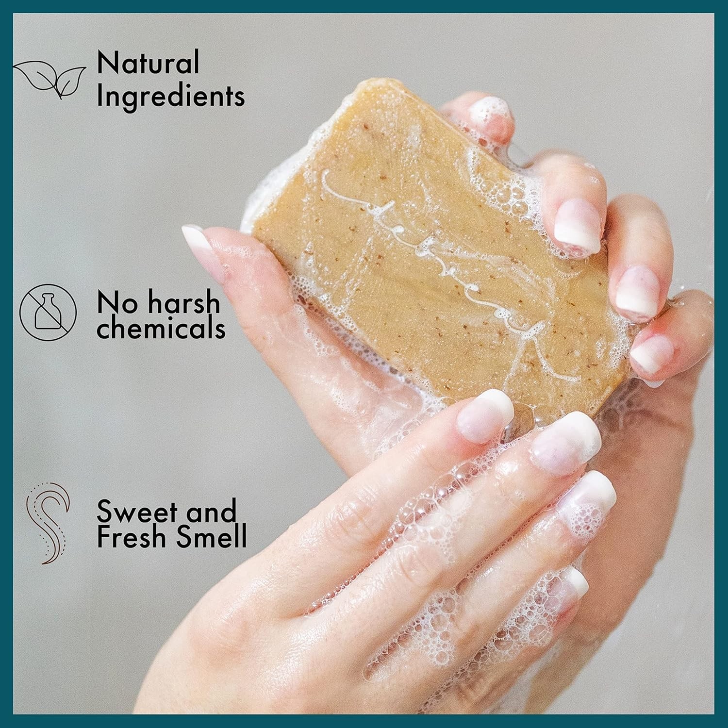 Natural Pine Tar Soap with Honey Scent – Moisturizing for All Skin Types