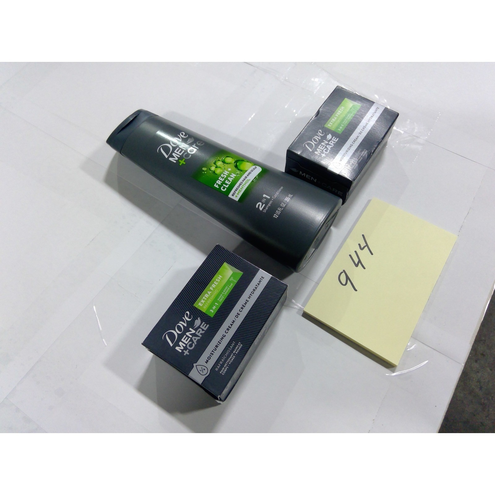 Dove Men+Care Shampoo Conditioner and Bar Soap Set Men OS Gray New Fresh Clean