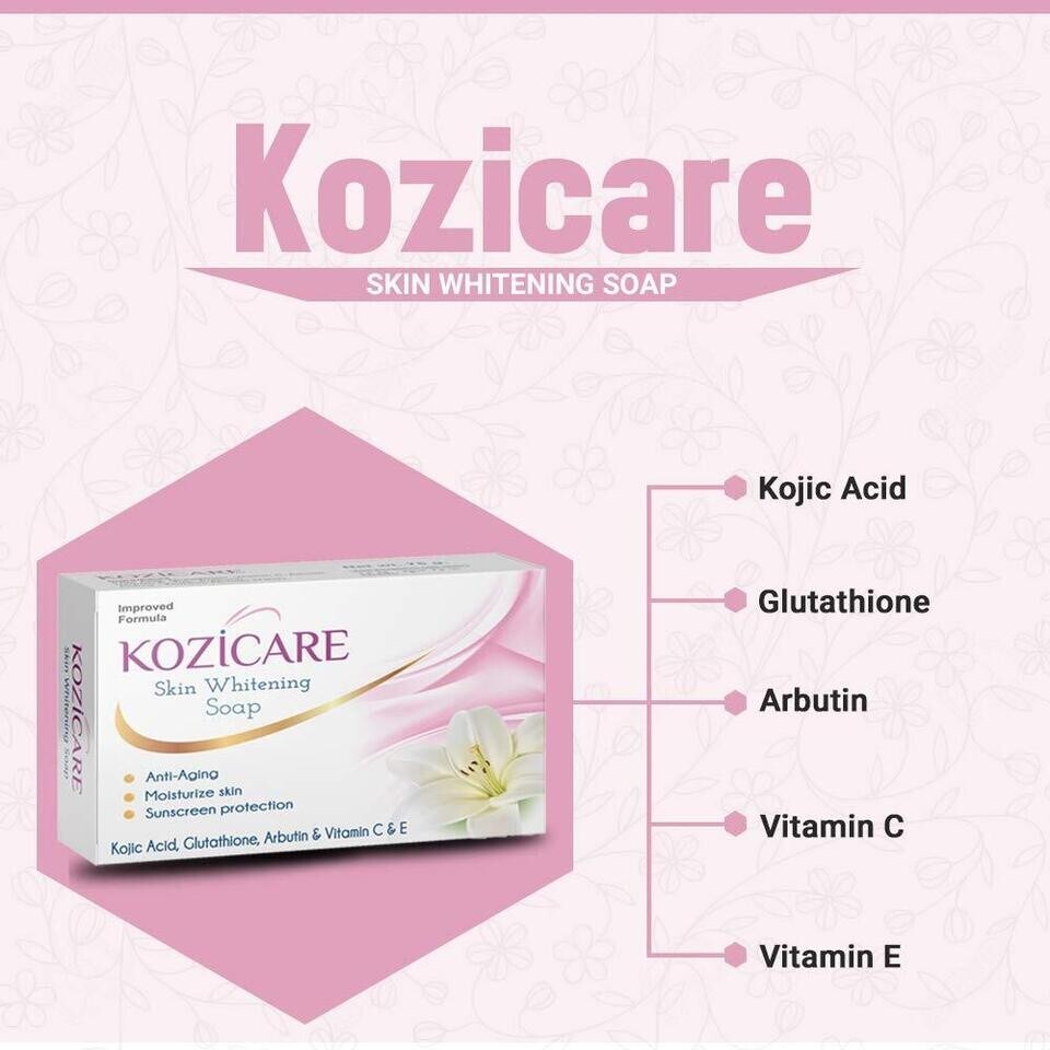 Pack Of 3 Kozicare Skin Lightening Kojic Acid Soap 75 Gm Anti-Ageing Soap