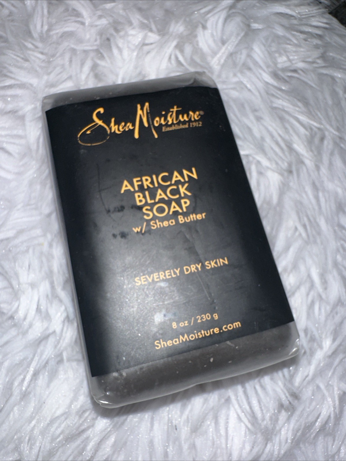 Shea Moisture African Black Soap with Shea Butter severely dry troubled skin NEW
