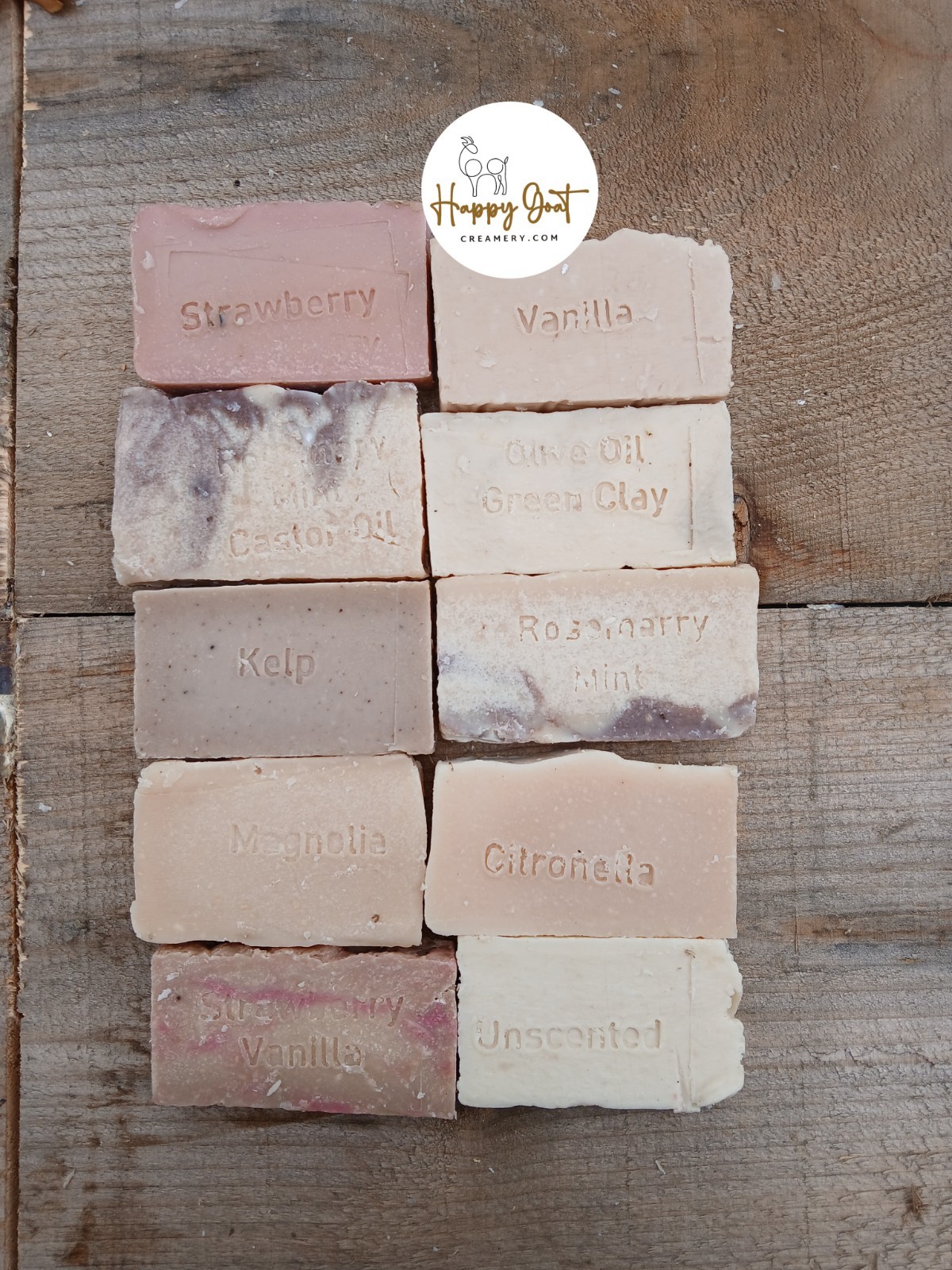 BIG BARS GOAT MILK SOAP HAPPY GOAT CREAMERY FREE SHIPPING 6 OUNCE BAR BULK