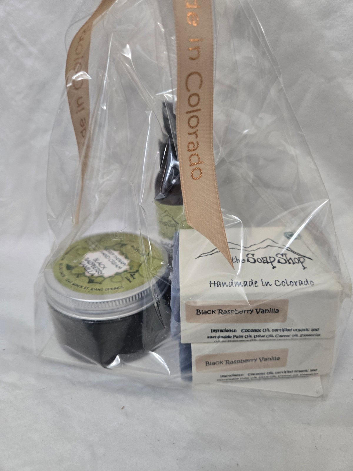 Four (4) piece gift set hand made soap Black Blackberry Vanilla – NEW FREE SHIP!