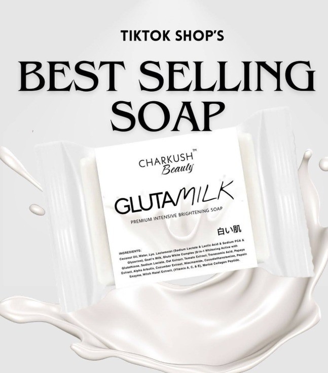 3 pcs GLUTAMILK SOAP by charkush beauty (US Seller)