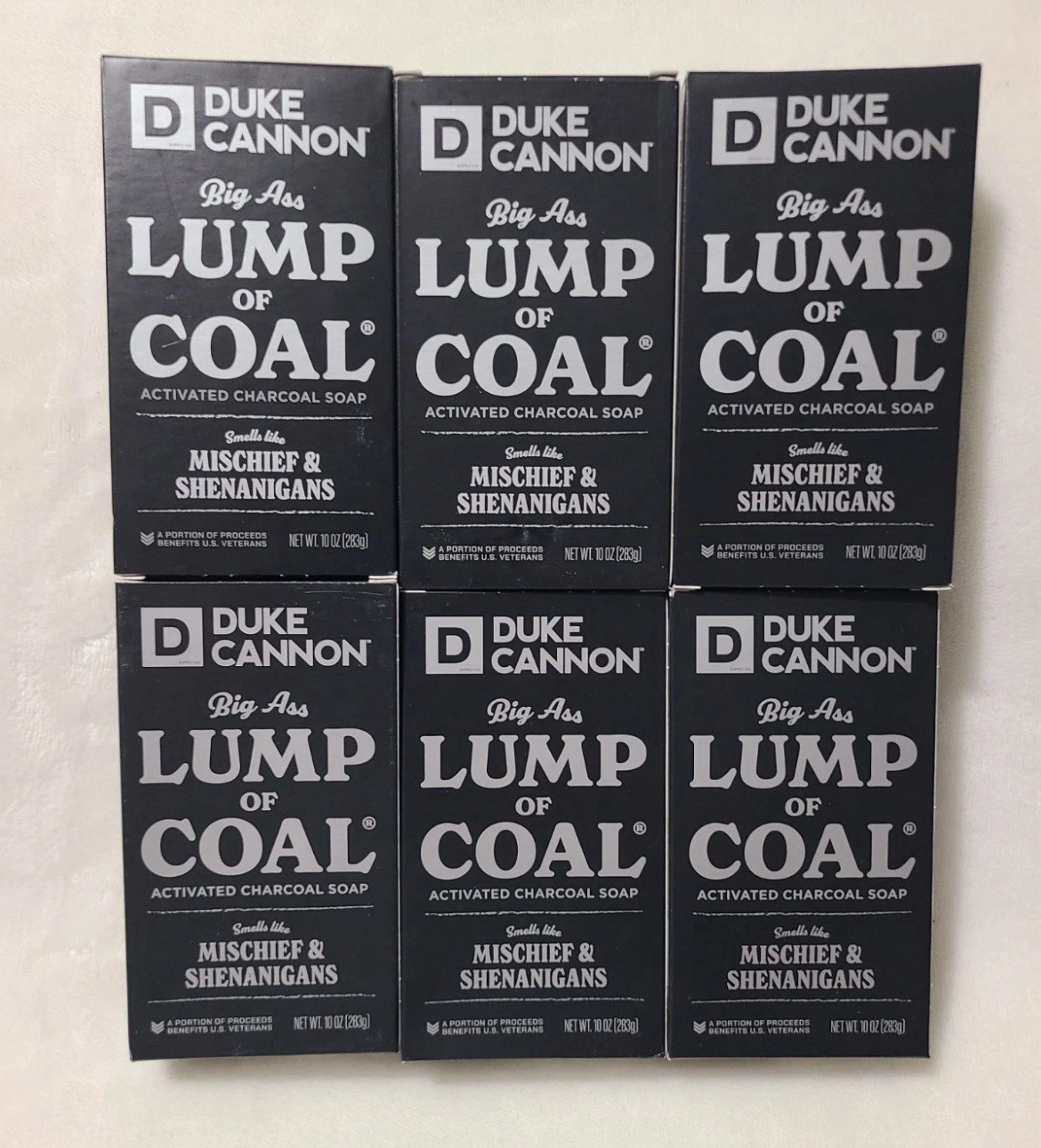 (10)Duke Cannon Big Ass Lump of Coal Soap 10 oz Lot of 10
