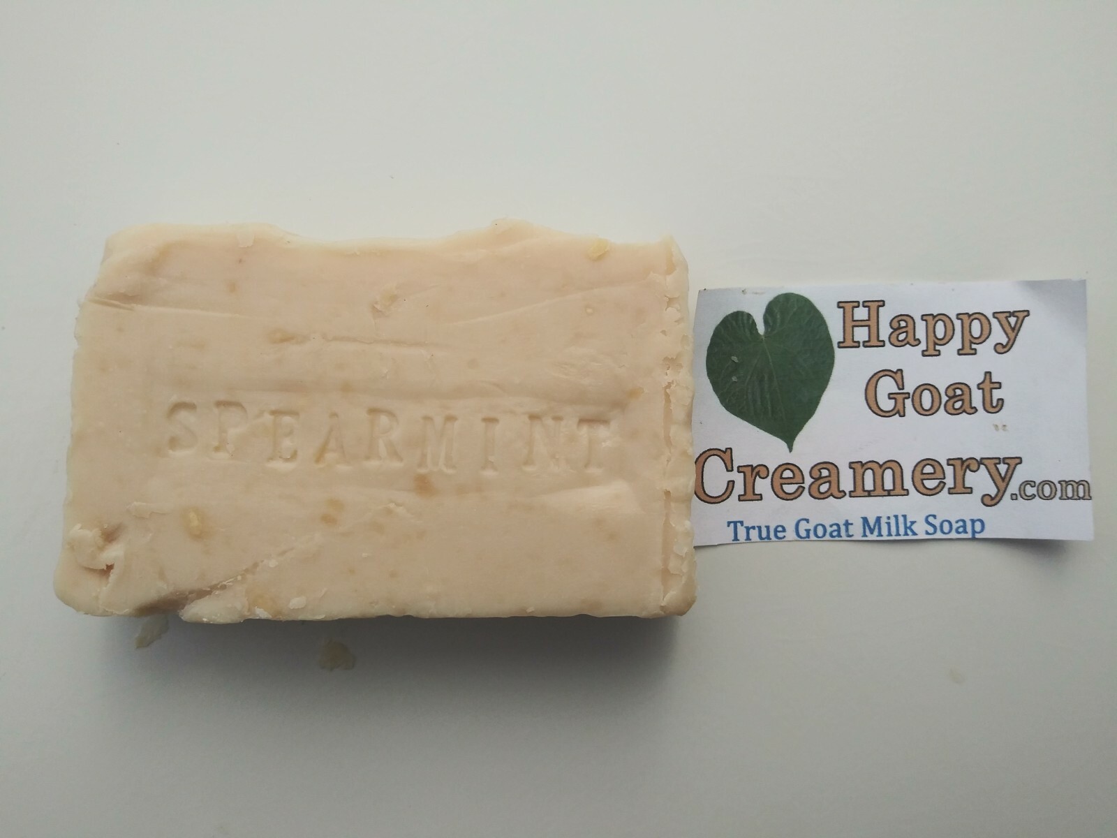 SPEARMINT GOAT MILK SOAP HAPPY GOAT CREAMERY PURE ESSENTIAL OIL CHEAP BULK DIREC