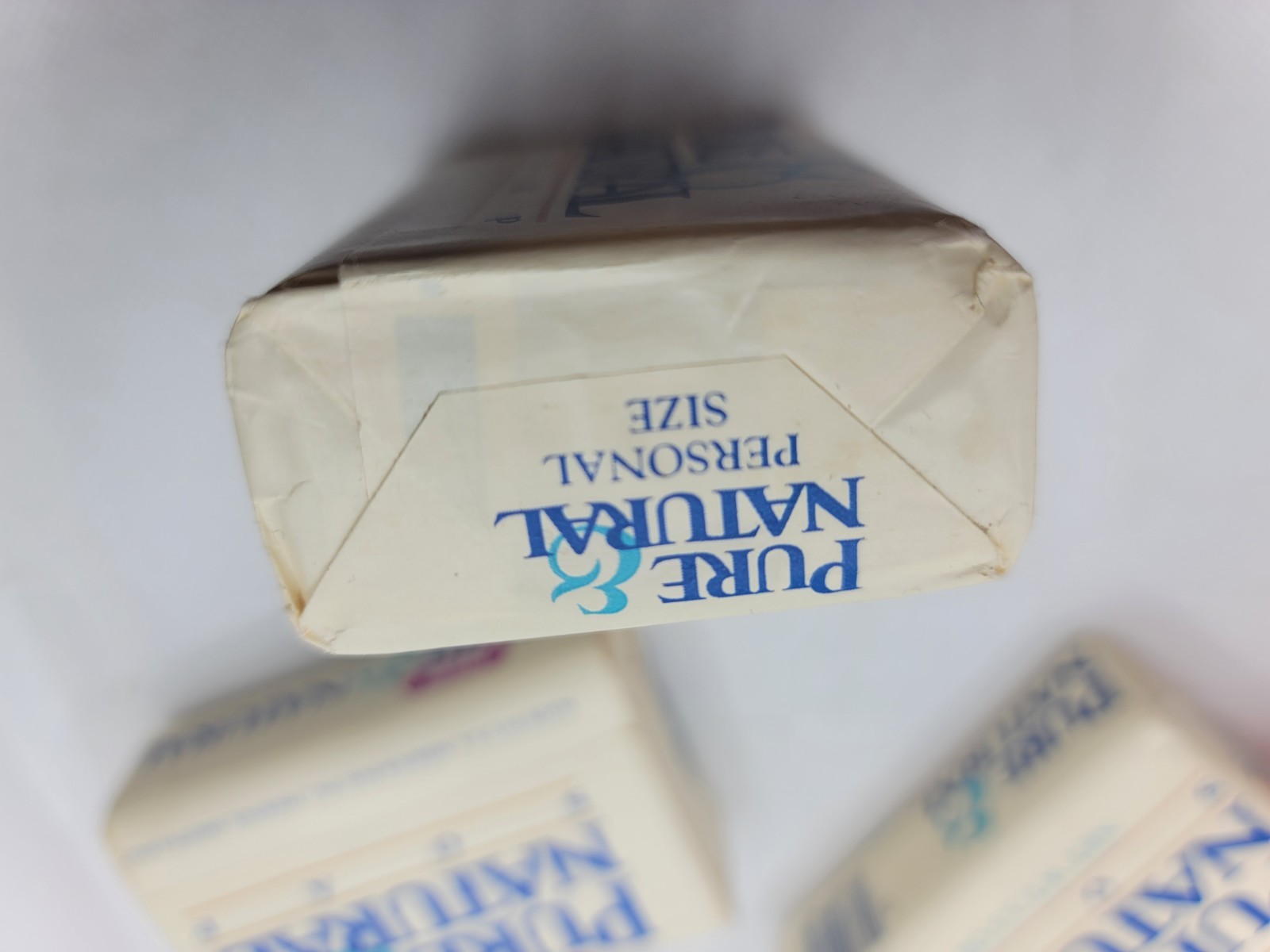 Vintage 80s/90s Pure & Natural Mild & Gentle Soap 3- 3.5 oz bars. NOS Sealed