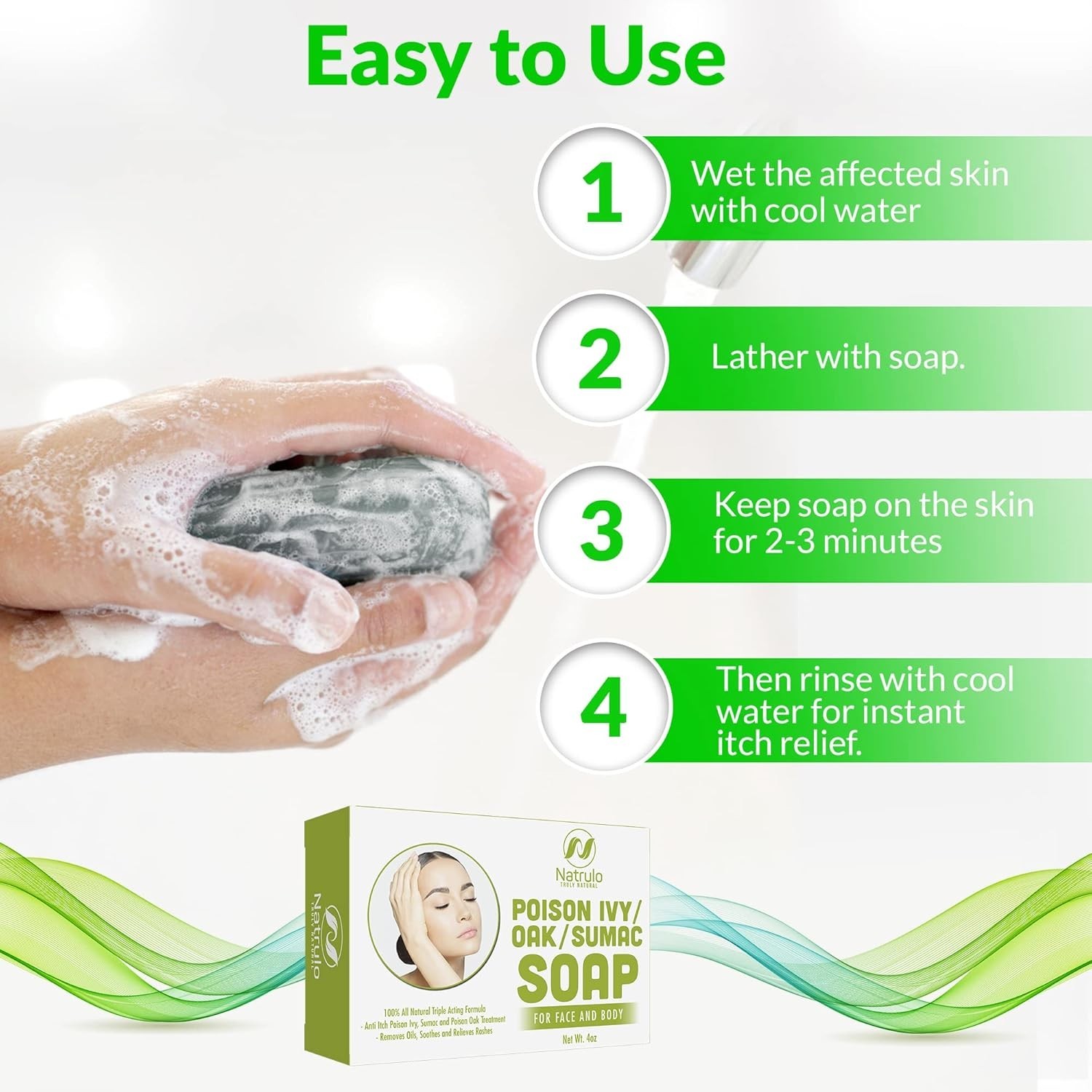 Poison Ivy Soap Bar – All Natural Poison Ivy Treatment – Anti-Itch Soap Skin …