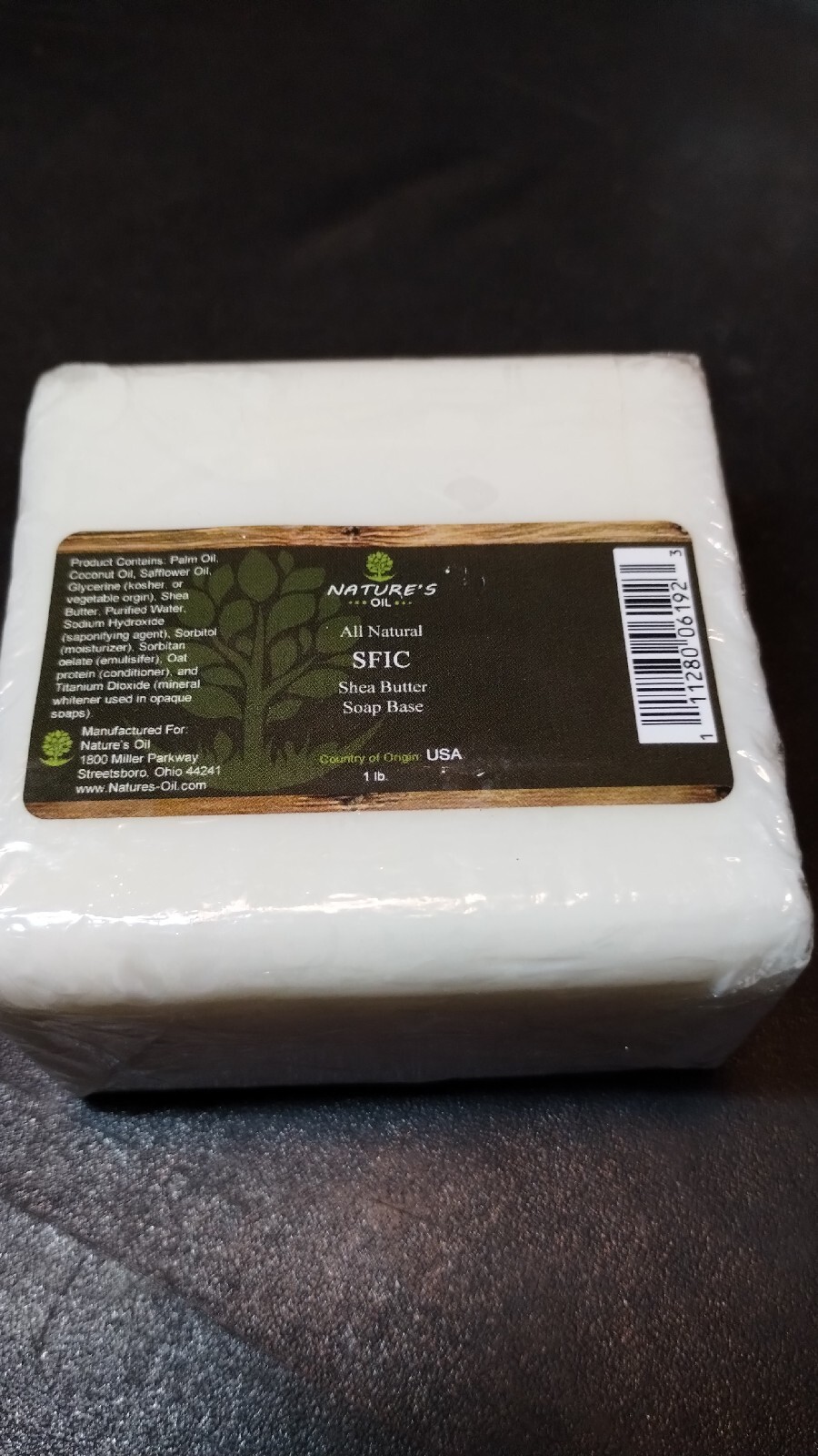 Nature’s Oil Shea Butter Soap Base 1 Pound NEW
