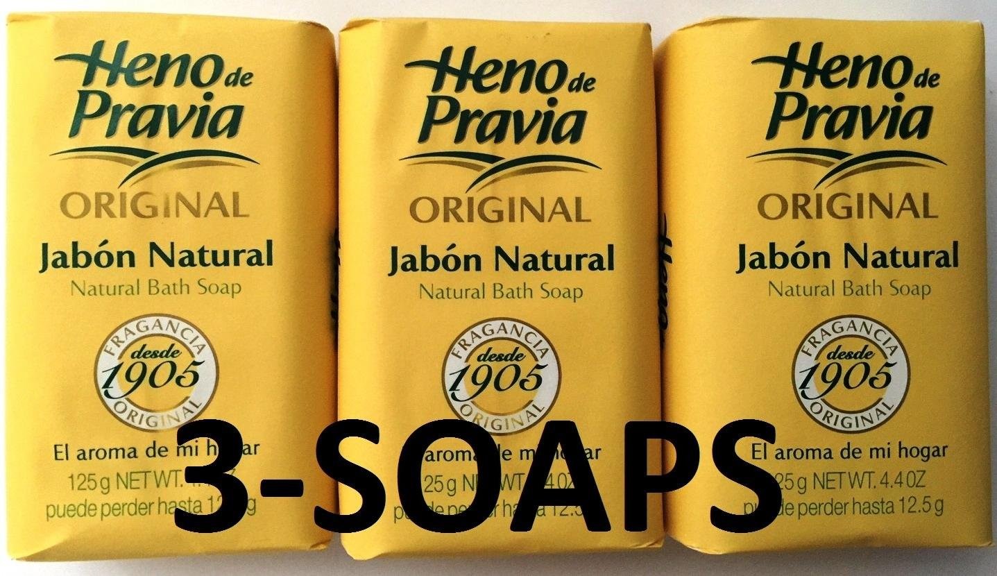 Heno de Pravia Natural Bath Soap 4oz 3 Pack