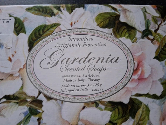 2-Pack Saponificio ~ Gardenia Scented Bar Soap from Italy 6 bars 4.40 oz Each