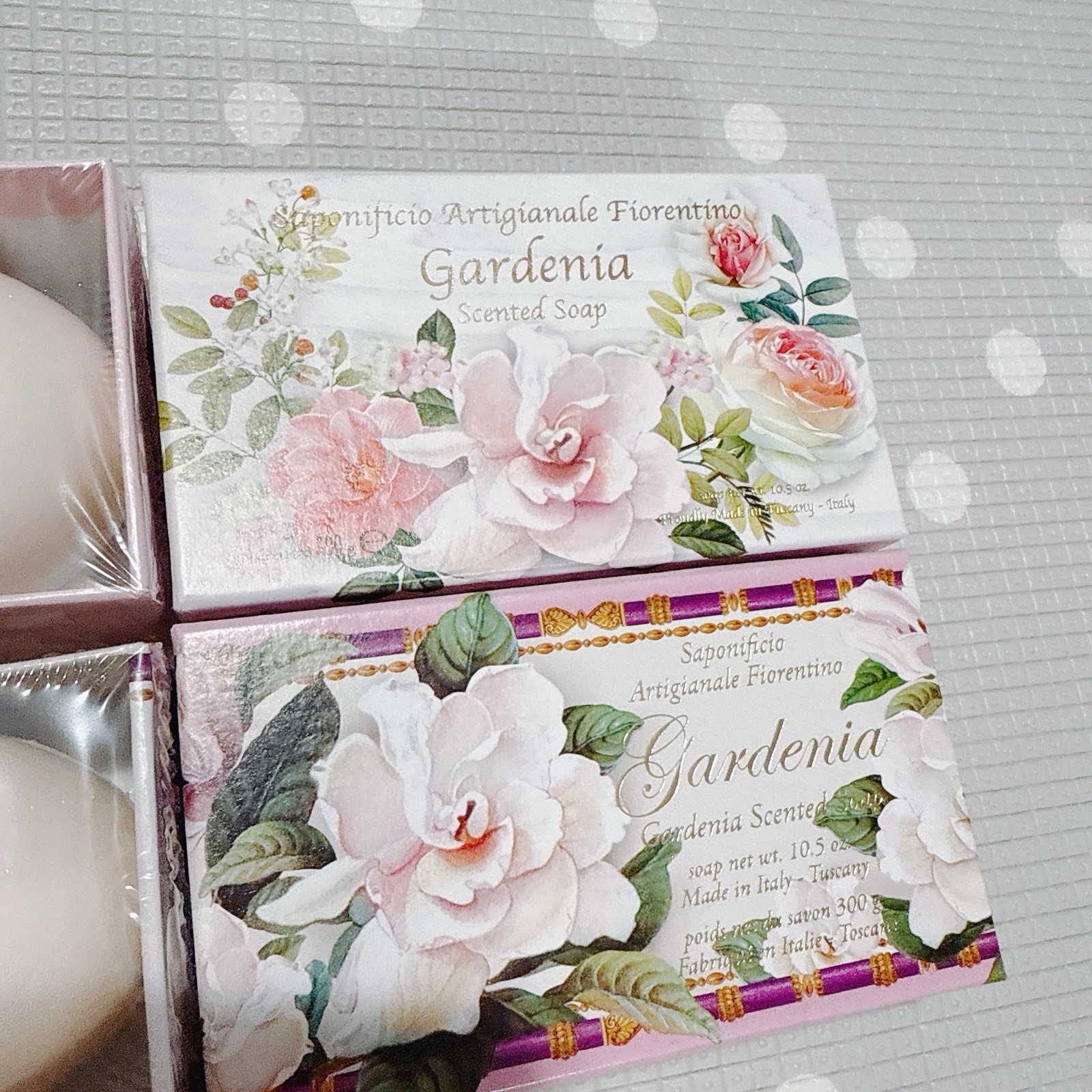 2pcs SAPONIFICIO ARTIGIANALE Fiorentino Gardenia Scented Soap Box Sealed