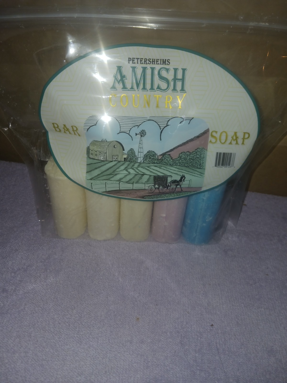 ALL NATURAL AMISH COUNTRY BAR SOAP PACK OF 5 LARGE 7 OUNCE BARS