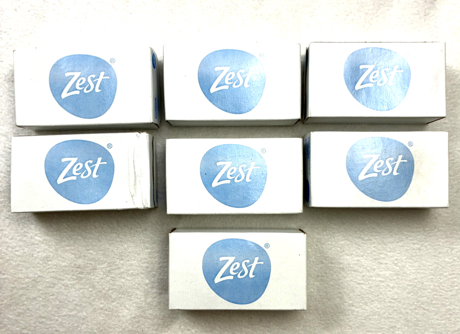 Lot Of 7 Zest Ocean Breeze Tidal Wave Fresh Bars w Sea Minerals 3.2 Oz Bar Soap