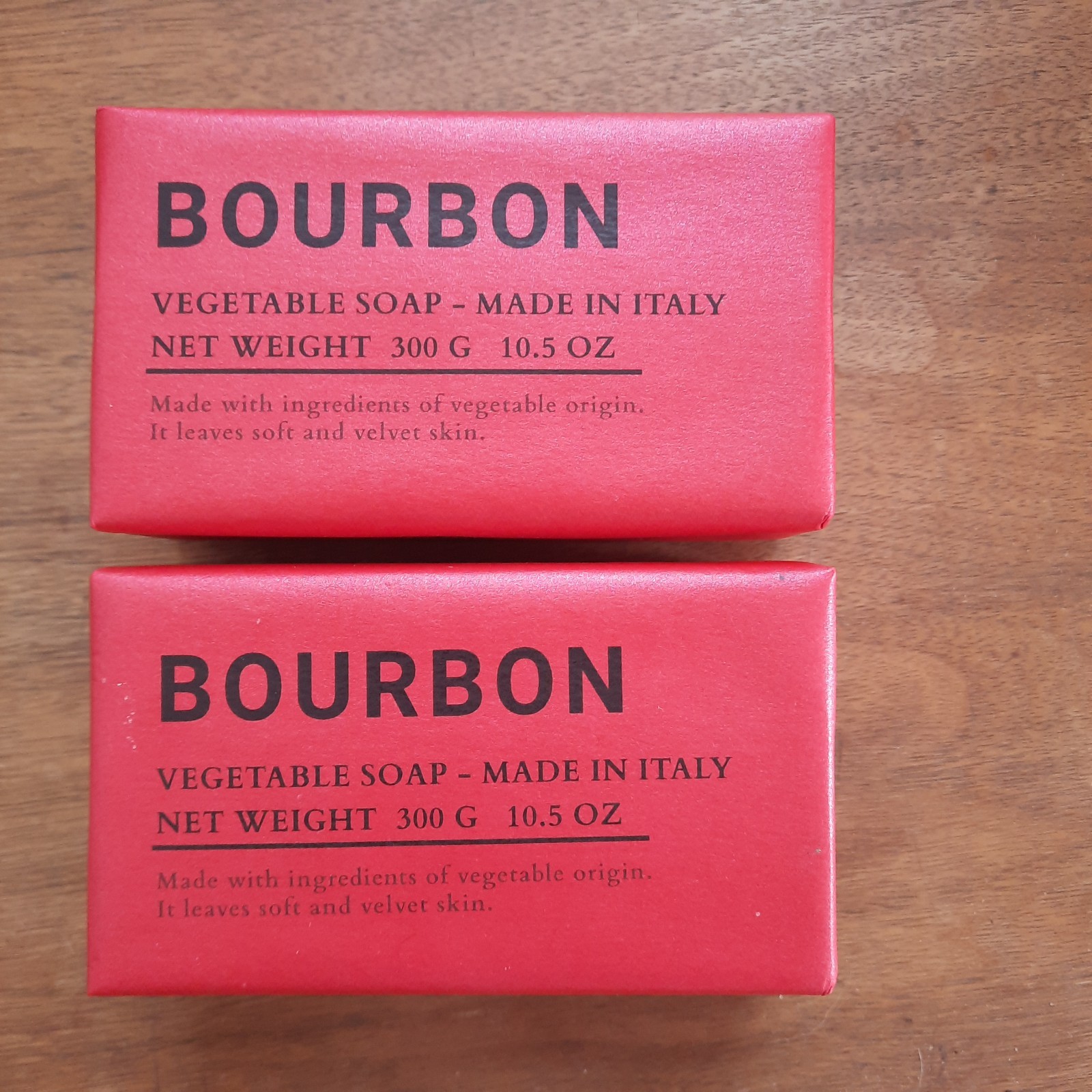 ALCHIMIA Italy Bourbon Vegetable Soap Lot 2x 10.5oz/300g Bars Total 600g 21 Oz
