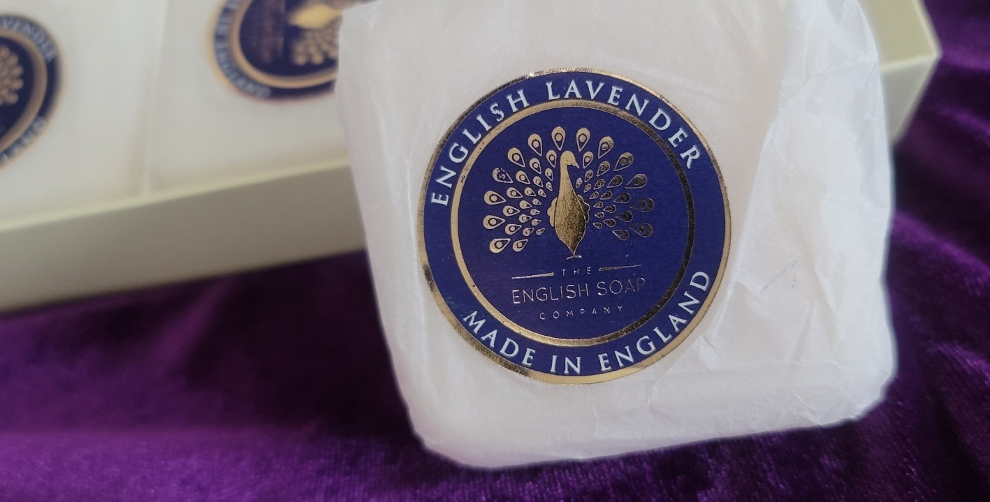 Shea Butter Soap Gift Set 3 x 3.5oz Bars Lavender , Vegan Made in England NIB