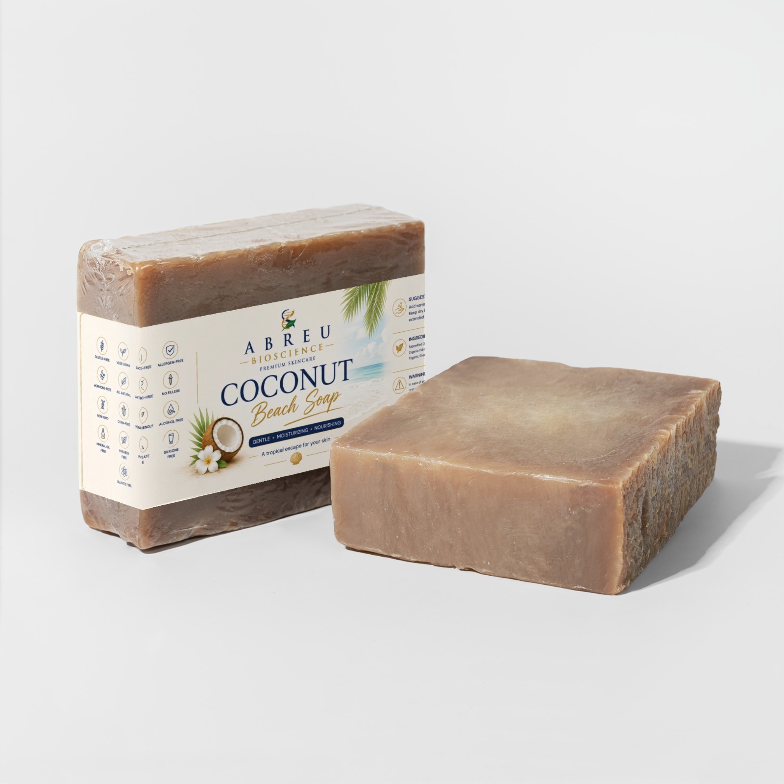 Abreu BioScience Coconut Beach Soap