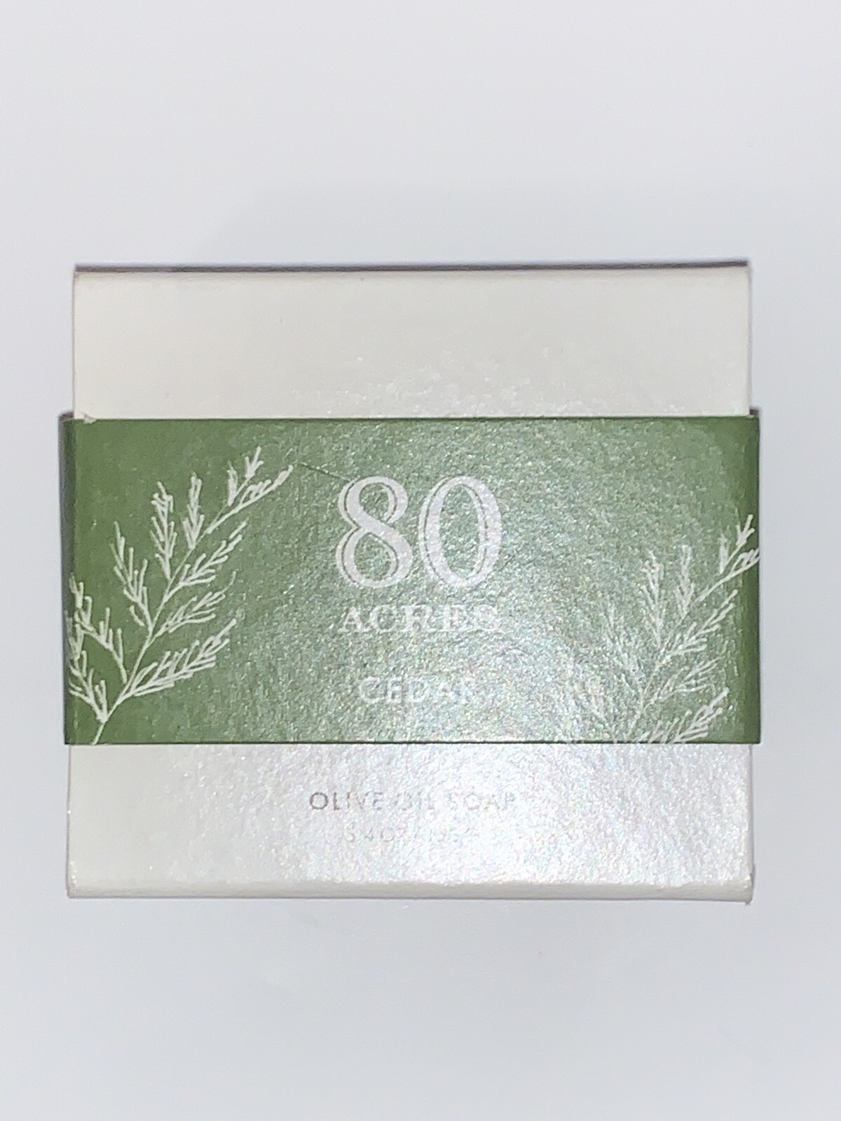 NWT80 Acres CEDAR • OLIVE OIL SOAP • 5.4 OZ / 153G
