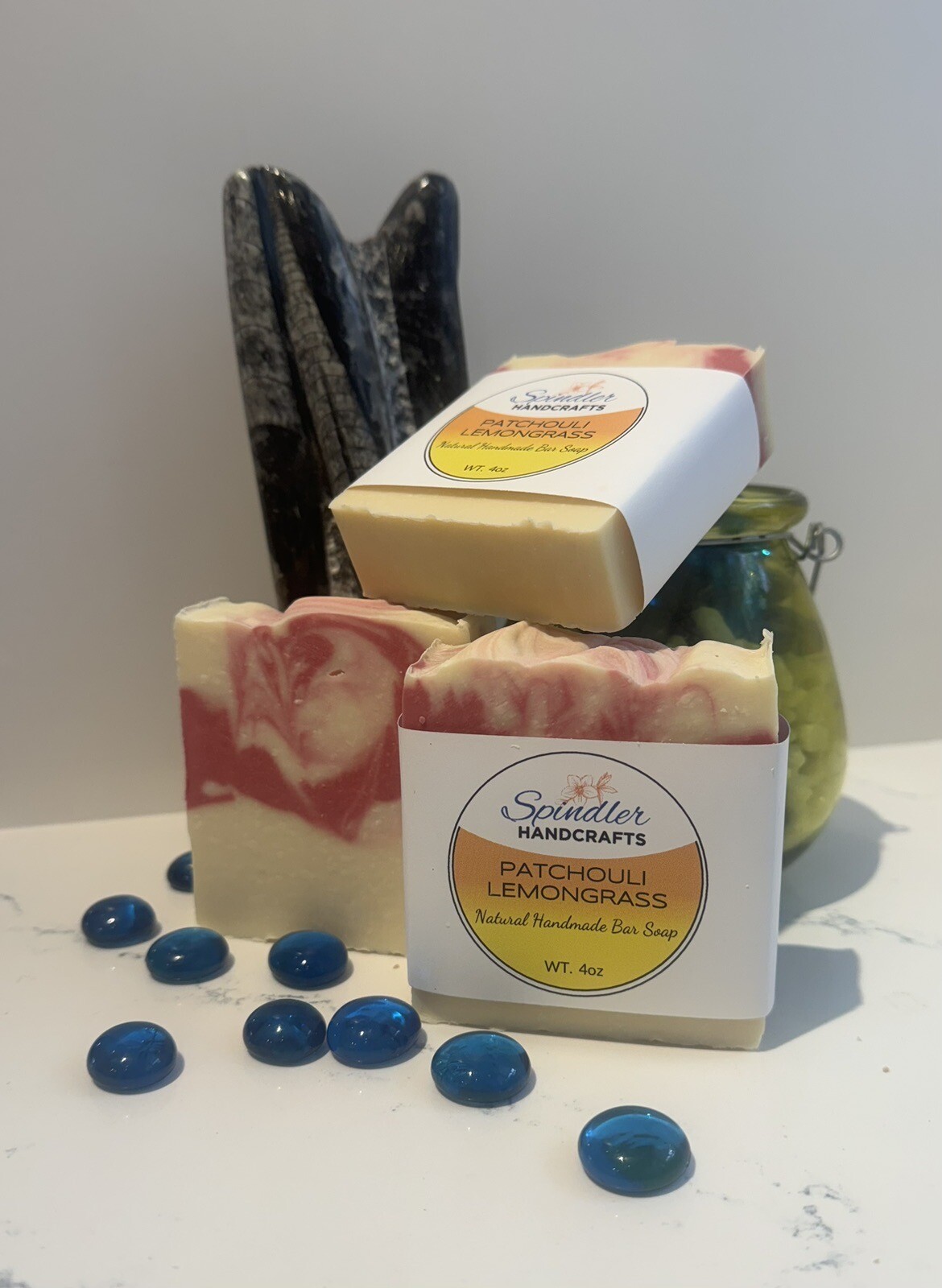 PATCHOULI LEMONGRASS – Moisturizing Handmade – Homemade Clay Bar Soap, wt. 4oz