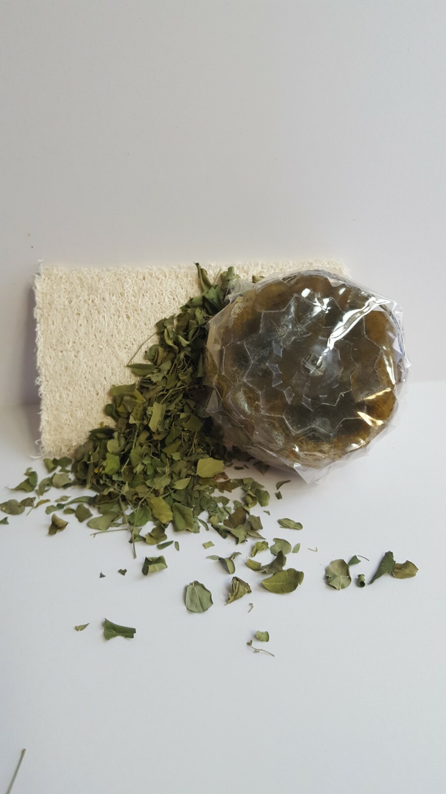 Moringa Leaf Loofah Soap 3 Pc Set – All Natural – Made Fresh on Demand!