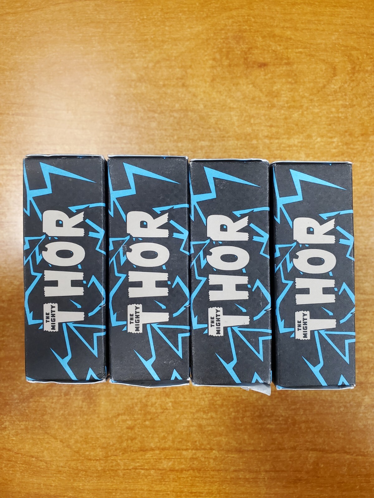 4 Pk: Dr. Squatch Marvel Thor DIVINE STORM Med. Grit 5oz Soap Bar (2713-D6)